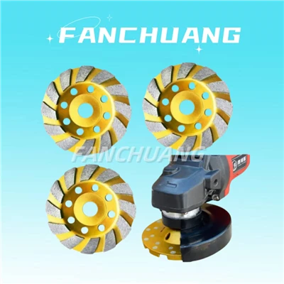 Heavy Duty Turbo Row יהלום גלגל השחזה 4 אינץ'