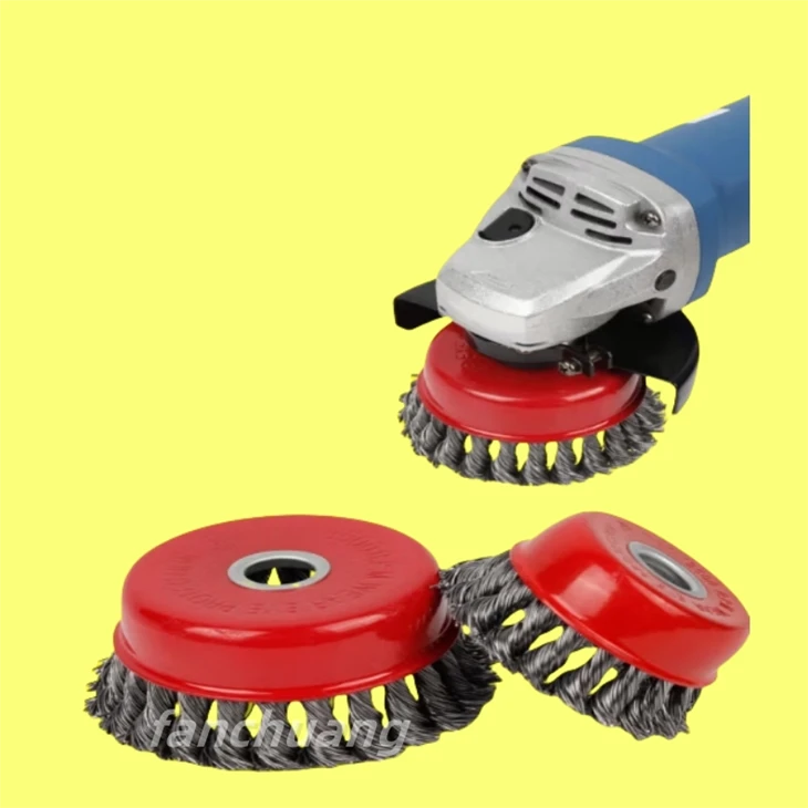 Twist Knot Wire Wheel Cup Brush Set For Angle Grinder